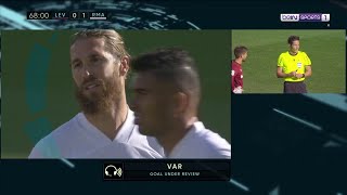Sergio Ramos' header vs Levante denied by VAR after debatable foul | LaLiga 20/21 Moments screenshot 5