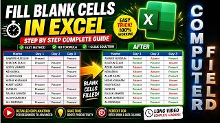 Fill Blank Cells in 1 Click in Excel ! @Expert_Bano #shorts #ytshorts