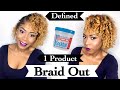 Quick Defined Braid Out Tutorial On Natural Fine Hair | (Only 6 Braids)