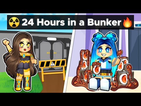 We Spent 24 Hours In A Roblox Bunker!