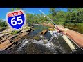 ROADSIDE Creek & Waterfall Fishing CHALLENGE! -- (Northwoods Edition)