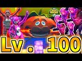 【フォートナイト】トラップ100連発!!レベル100のボス戦が鬼畜すぎたww【頭がおかしいピンクマとトリケラ】