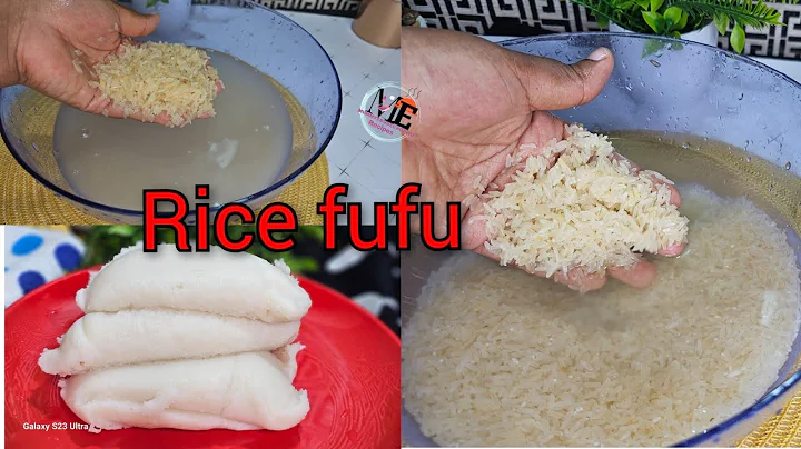 How To Make Rice Fufu . Very Delicious Rice Swallow #ricefufu