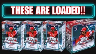 THESE ARE ABSOLUTELY LOADED‼️ 2024 Topps Chrome Blaster Boxes & 1 Mega Box Break Video CASE HITS💪