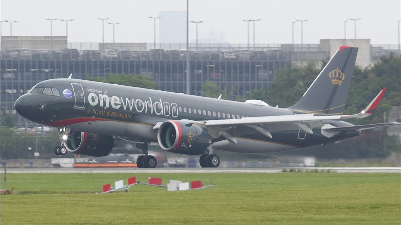BRAND NEW ROYAL JORDANIAN A320NEO ARRIVES INTO MANCHESTER! 23/7/25