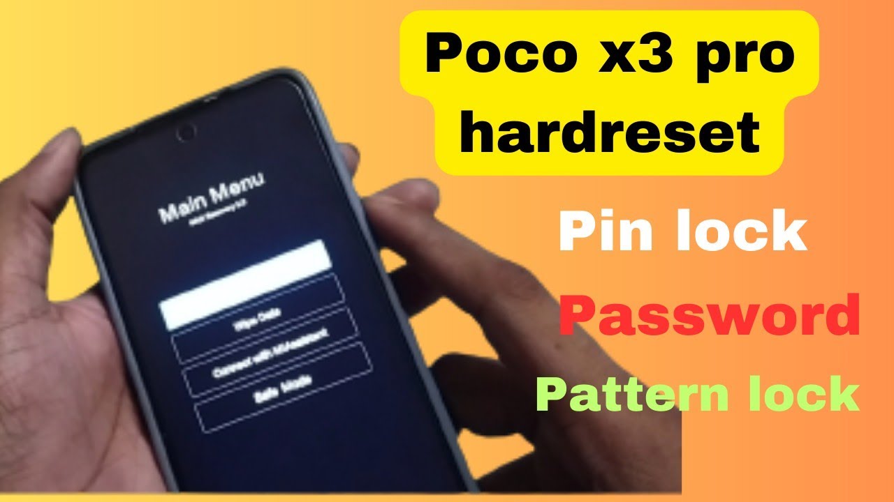 POCO X3 PRO hard reset:- pin lock, password, pattern lock, all solution ...