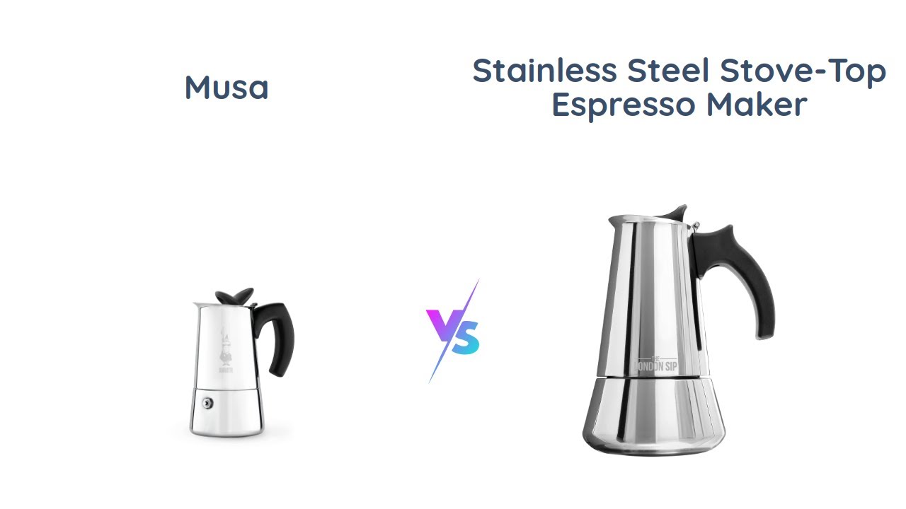Bialetti Musa vs London Sip Stainless Steel Moka Pot Coffee Maker