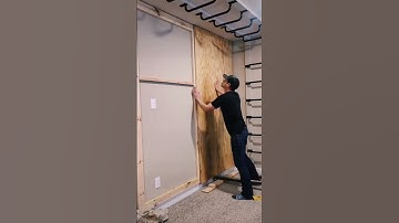 Indoor climbing wall - part 2. #bouldering #climbing #playroom #rockclimbing #kidsroom