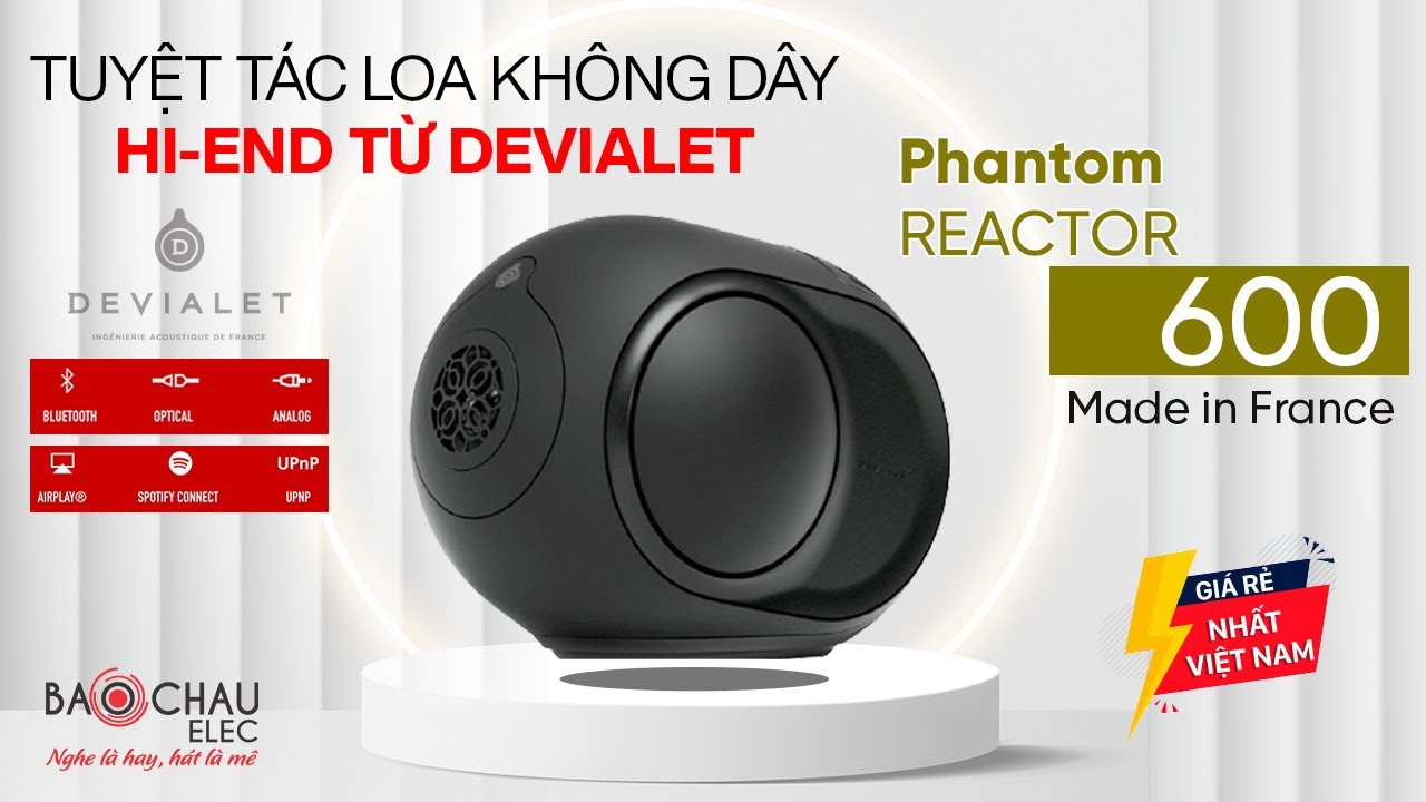 Loa Không Dây Hi-End Devialet Phantom Reactor 600 - Đẳng Cấp Châu Âu - Bass Khủng, Công nghệ HBI