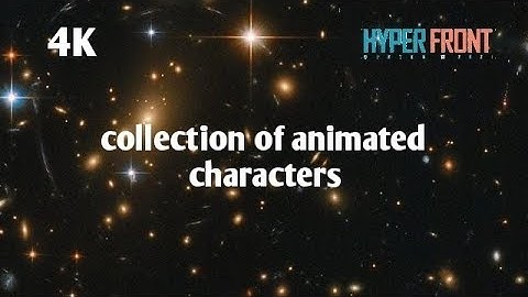 Hyper Front - A Collection Of Animated Characters On Hyper Front (4K)
