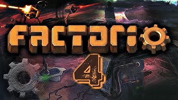 FIRST BLOOD! ROBOT ARMY HUNT ► Factorio #4