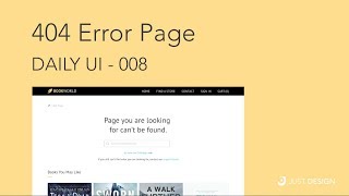 Daily UI 008 - 404 error page design