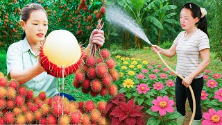 Plant and care for a beautiful flower garden, how to make a floor from bamboo