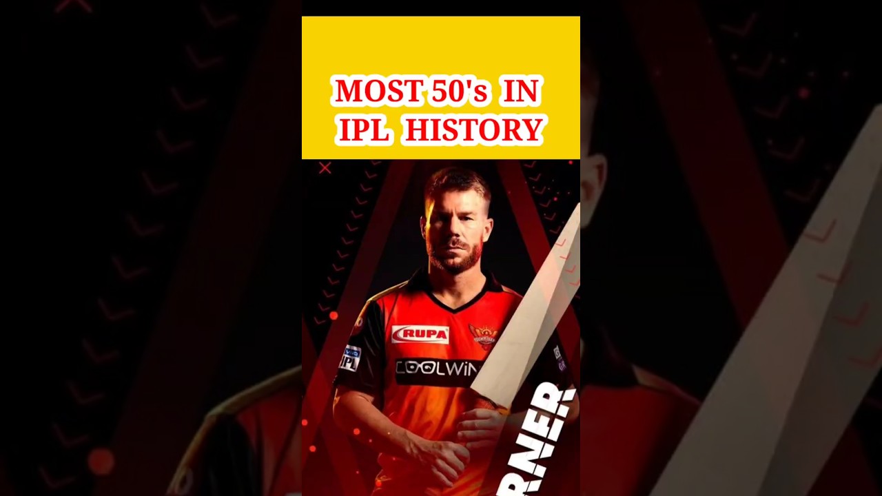 Most Half Centuries in ipl history | Most fifties in ipl history | 