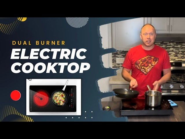 Karinear Portable Electric Cooktop 2 Burners, 110v Plug in