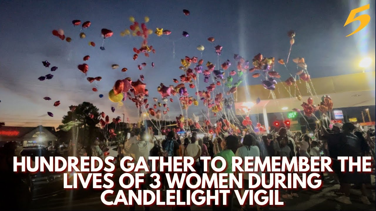 Vigil held for three women killed in fiery crash - YouTube