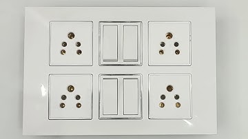 4 switch 4 socket board connection | How to make an Electric Extension Board at Home in Hindi