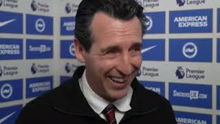 Unai Emery Post Match Interview Brighton vs Aston Villa 1-0