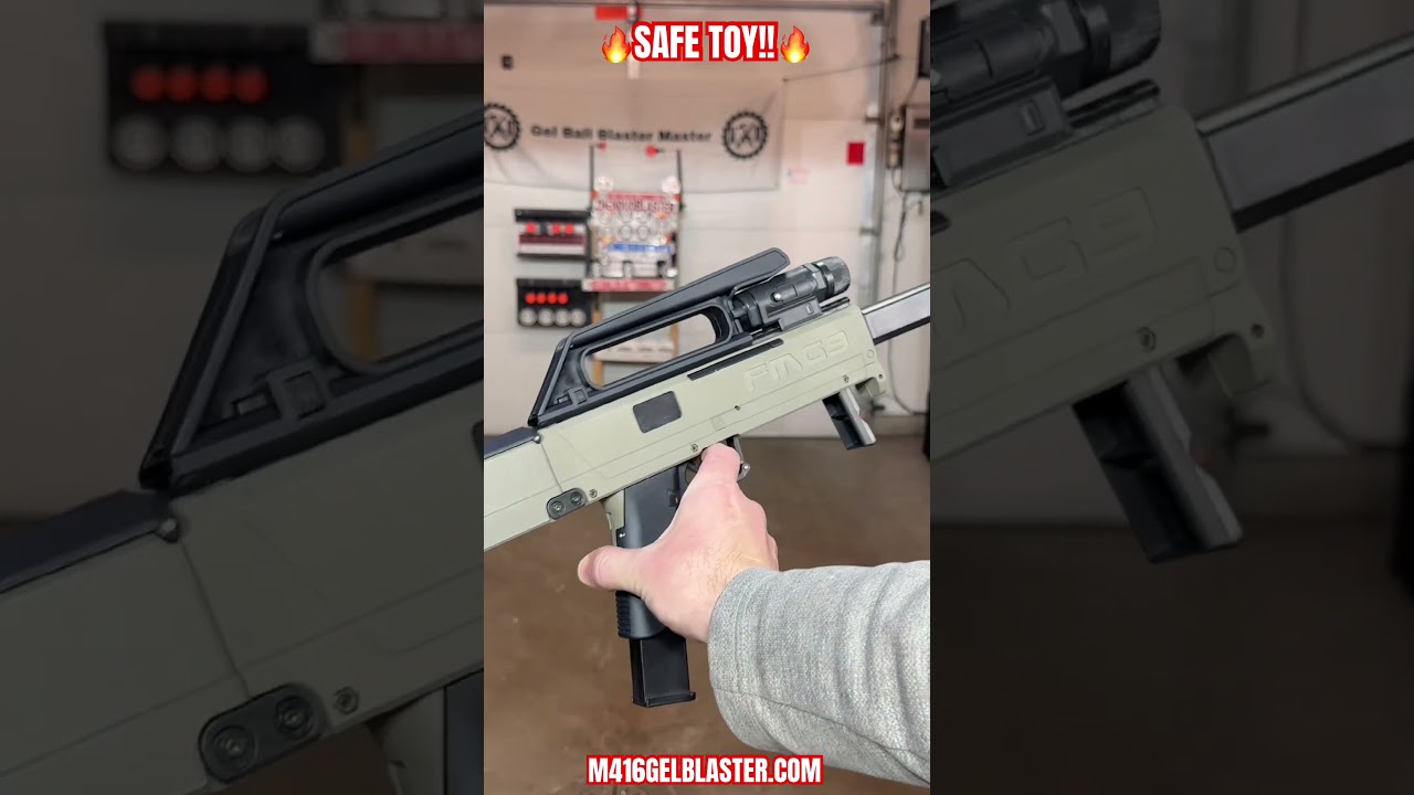⚡️ДЕМО⚡️Электрический автоматический складной гелевый бластер FMG-9 (ИГРУШКА!)⚡️Prime - Моторизов...