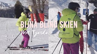 Bijna blind skiën met Tjarda