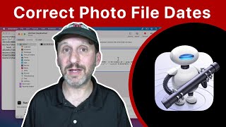 how to change file creation dates to match photo metadata