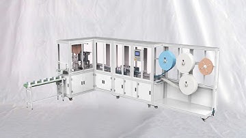 High speed 1+1 type face masks making line 80-90ppm disposable masks maker equipment 얼굴 마스크 메이커