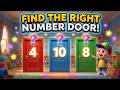 1 To 10 Number Quiz 🔢| Find the Right Number Door🚪🧠|Fun Number Quiz for Kids|Tiny Tales & Tune World