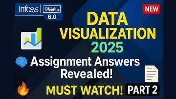 Infosys Springboard 6.0 | Data Visualization Assignment Answers 2025 🔥