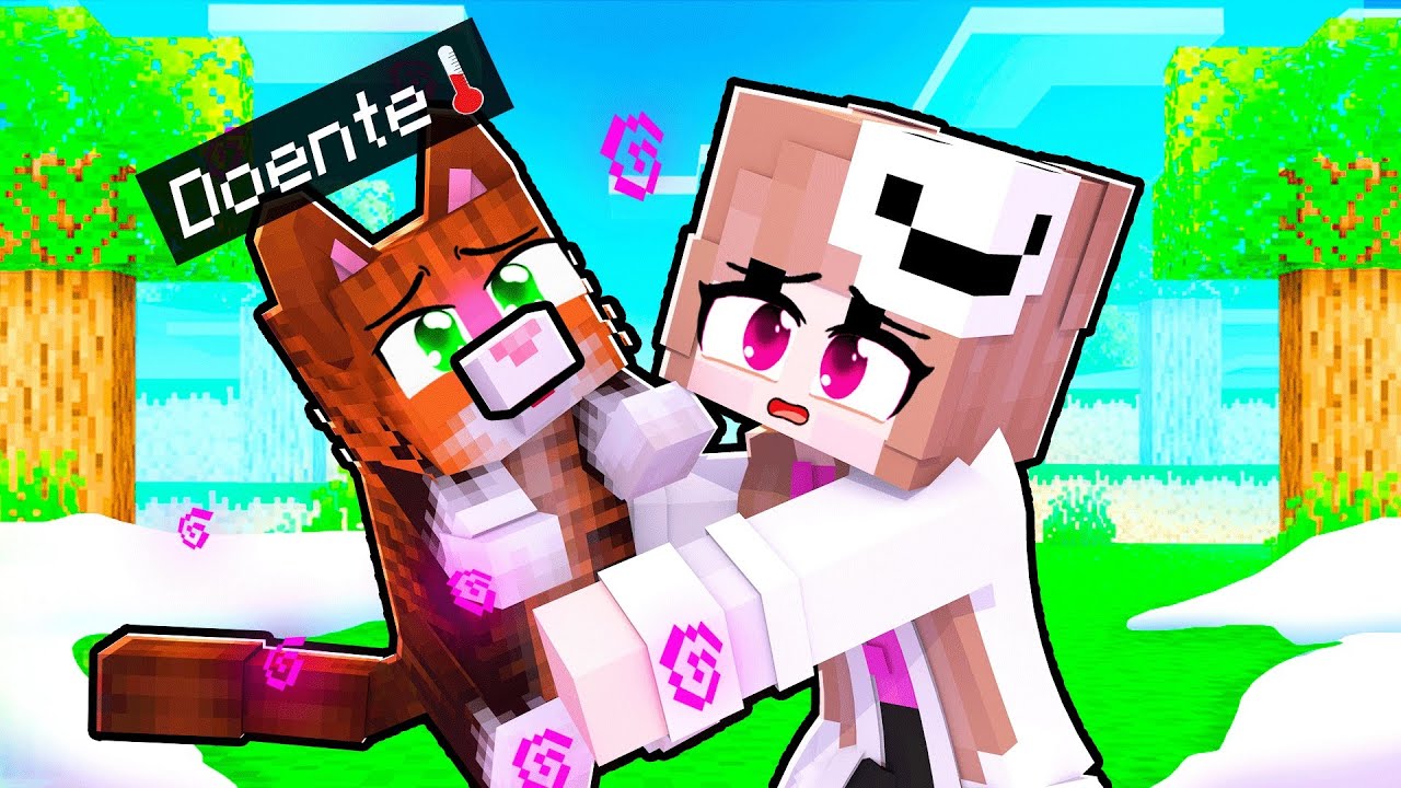 SALVANDO os ANIMAIS como VETERINÁRIA por 24HORAS no MINECRAFT!