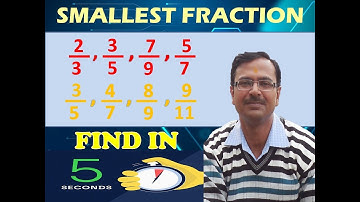 Find SMALLEST FRACTION in 3 Seconds
