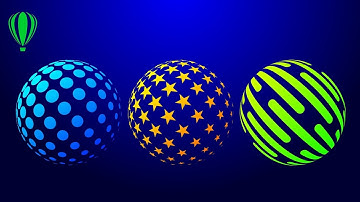 3 Cool spheres Logo in #coreldraw #graphicdesign #logodesign #easytutorial