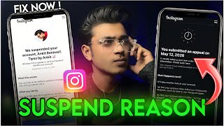 how to recover suspended instagram account || we suspended your account instagram 
