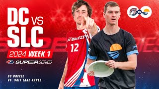 UFA Super Series | DC Breeze at Salt Lake Shred | Pro Ultimate Frisbee