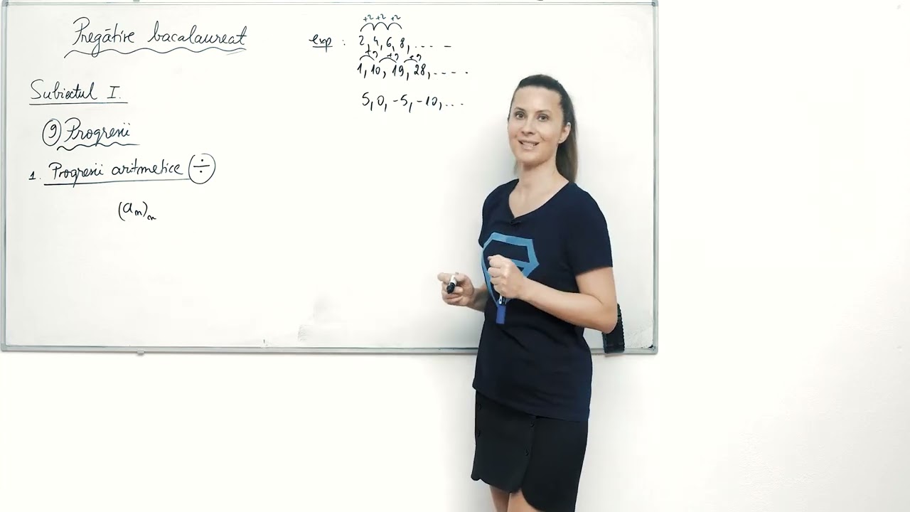 Progresii aritmetice: definiție și formule– Pregătire Bacalaureat Matematică, Model Subiect I