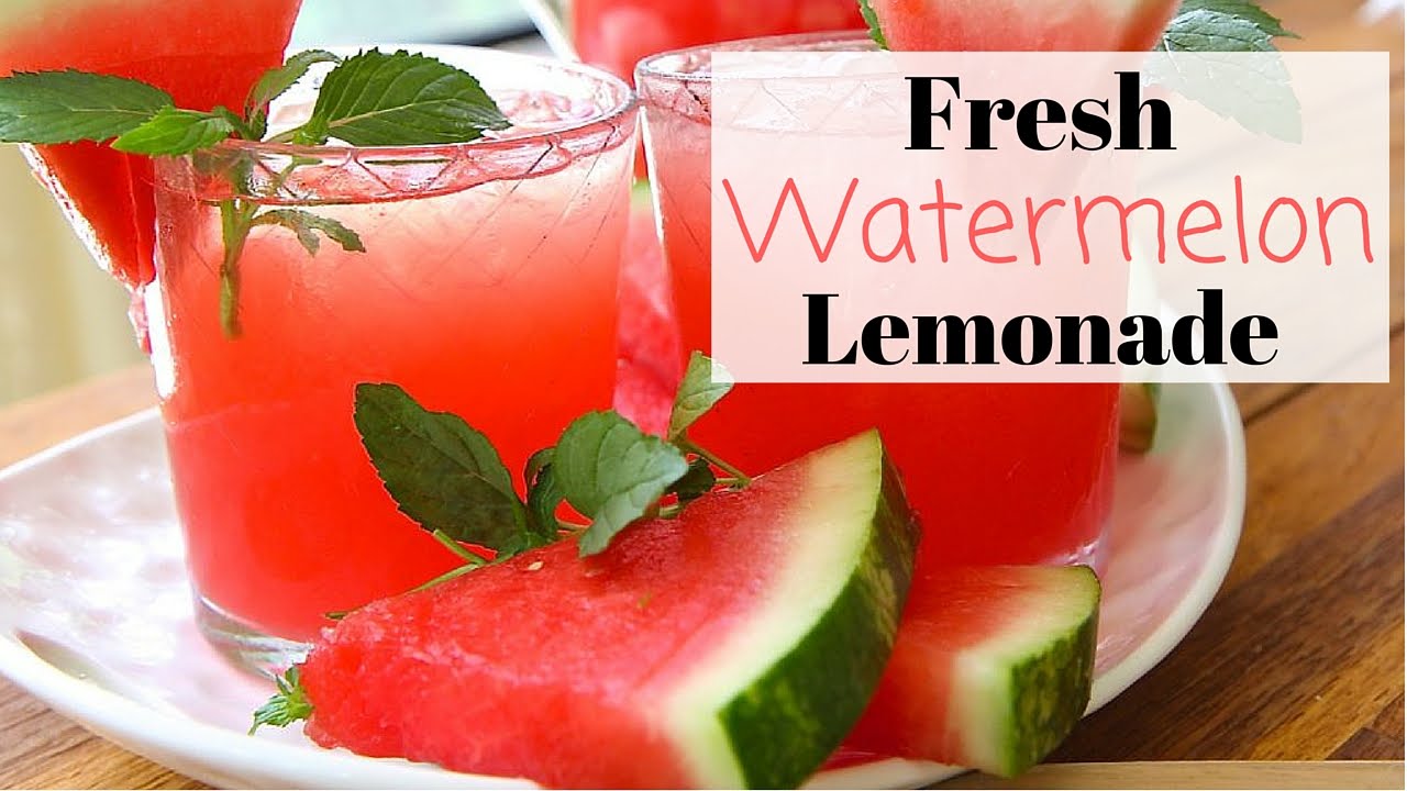 Fresh Watermelon Lemonade Recipe ~ Summer Drinks! | Divas Can Cook