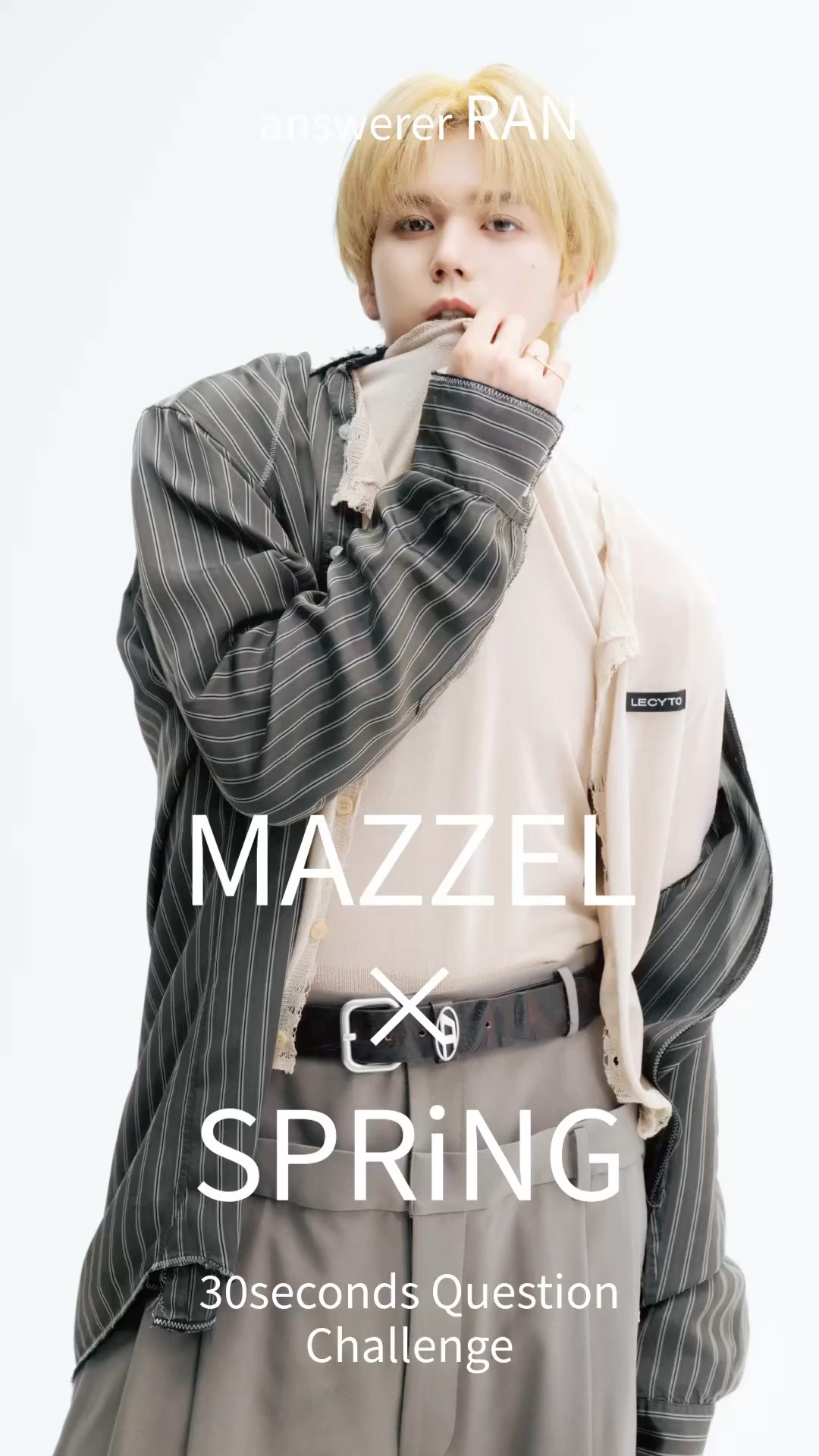 すまいるる♪ページ A satisfying answer! What is #RAN's motto? #MAZZEL #SPRiNG May