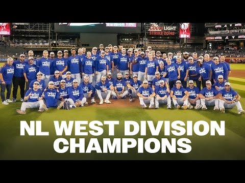 Dodgers NL West Championship Clinch Celebration 