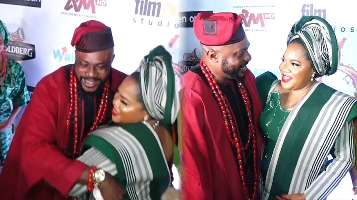 SO LOVELY AS ODUNLADE ADEKOLA APPRECIATES TOYIN ABRAHAM AS SHE STORM ORISA MOVIE PREMIERE