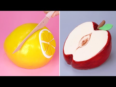 Best Realistic Fondant Fruit Cake Decorating Idea 