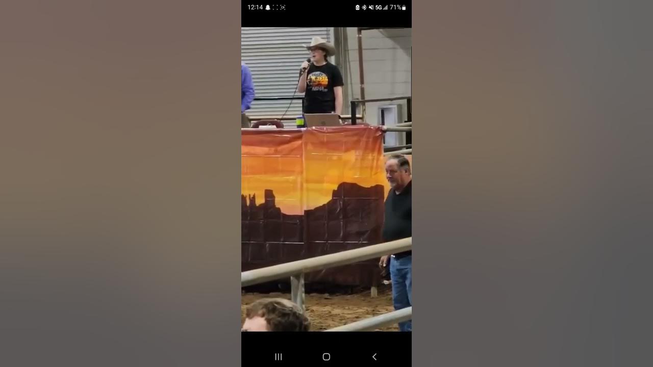 National Anthem at Kansas NBHA State Finals YouTube