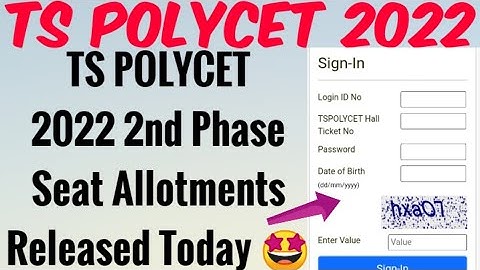 TS POLYCET 2022 Final Phase Seat Allotments Release Today 🤩//TS POLYCET 2022 Seat Allotments update