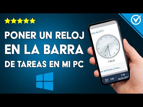 ¿Cómo poner un reloj en la barra de tareas de mi PC WINDOWS 10 u 11? - Tutorial rápido y fácil