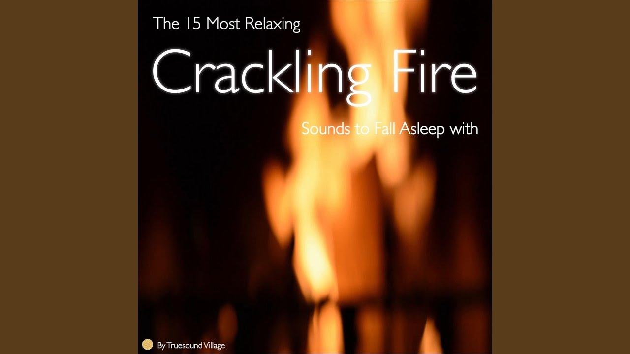 Long Calm and Steady Wood Fire Crackling in Fire Place North Carolina