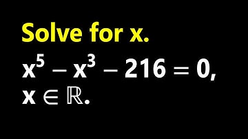 A nice quintic equation. | How to solve it? | You should know the method.