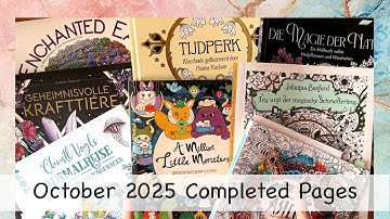 Completed coloring pages october 2025 | Adult Coloring