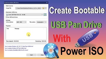 How To Use Poweriso Software To Create Bootable USB Flash/Pen Drive For Windows 7/8/10