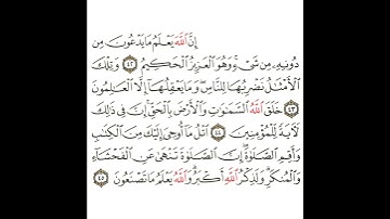سورة العنكبوت 16 القسم السادس عشر تكرار كيفي من .. إن الله يعلم ما تدعون .. إلى .. تصنعون