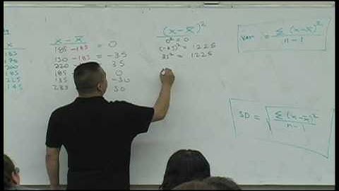 Daniel Judge- Statistics Lecture 3 (part 4)