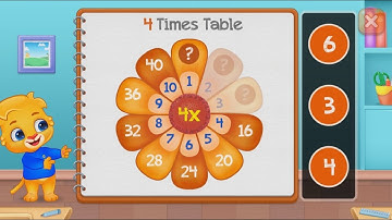 MATH MULTIPLICATION TABLES FOR KINDERGARTEN AND FIRST GRADE ANDROID MATH GAME - EP 4