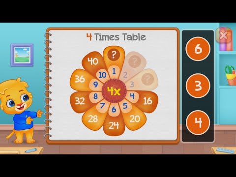 MATH MULTIPLICATION TABLES FOR KINDERGARTEN AND FIRST GRADE ANDROID MATH GAME - EP 4